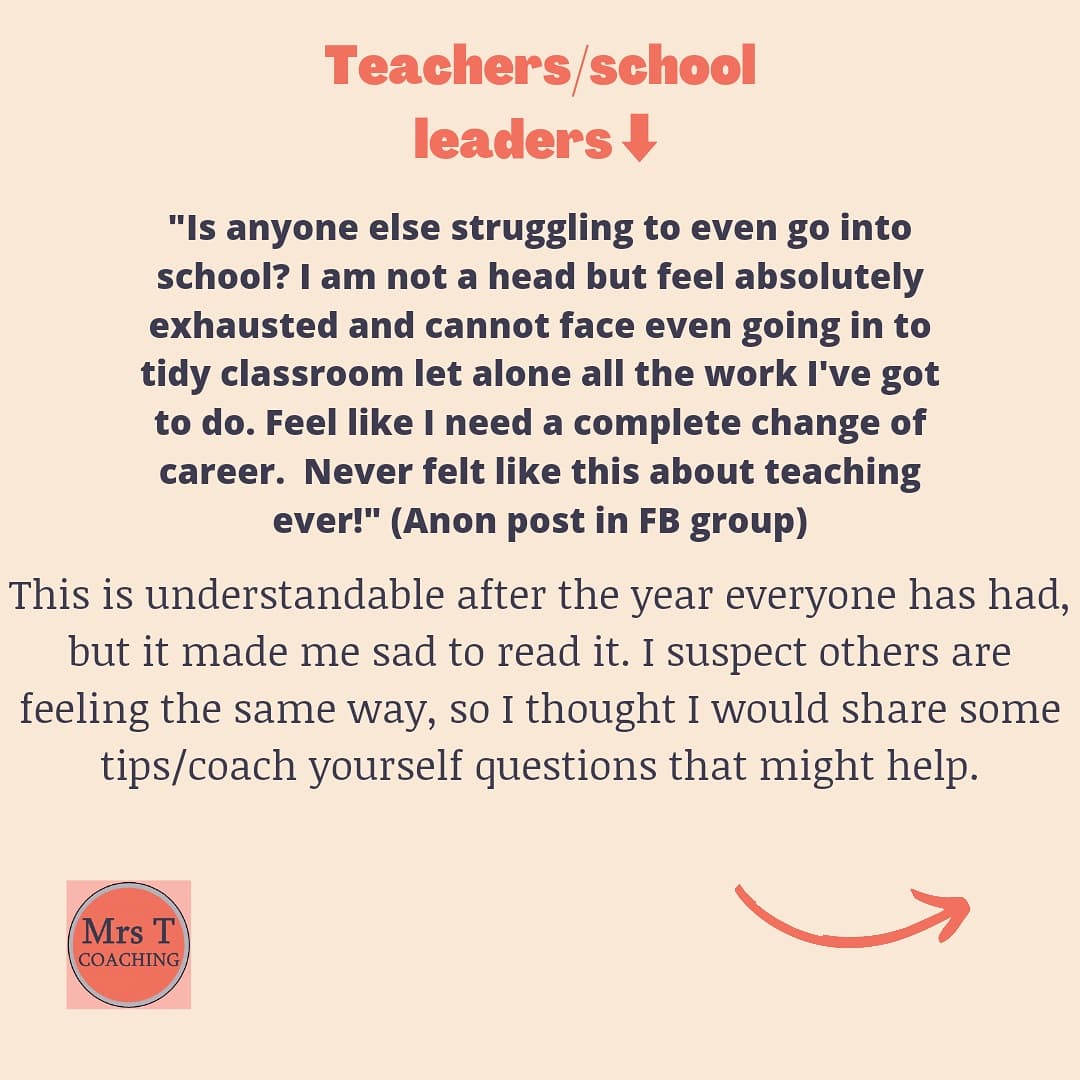 MrsTcoaching's tweet photo. After reading a worrying post on FB the other day, I decided to put together a few #coachyourself qu's for those who are anxious/thinking of a career change. Hope they will be useful. If an actual coaching conversation is the way fwd for you, please DM me/follow link in my bio https://t.co/kPHXaW9THm