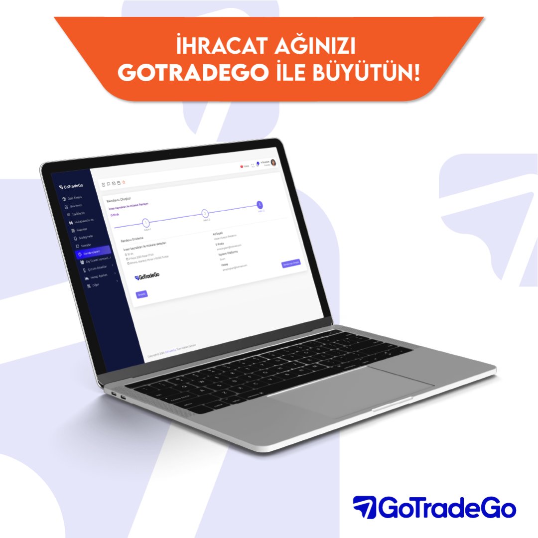 İhracat ağınızı büyütmek ister misiniz? GoTradeGo'ya üye olun, global pazarlara açılın!

👉🏻 gotradego.com

#GoTradeGo #Kolayihracat #ihracat #delivery #shipping #ticaret #ticaretyap #hızlıticaret #trade #etrade #ithalat #uluslararası #international #internationaltrade