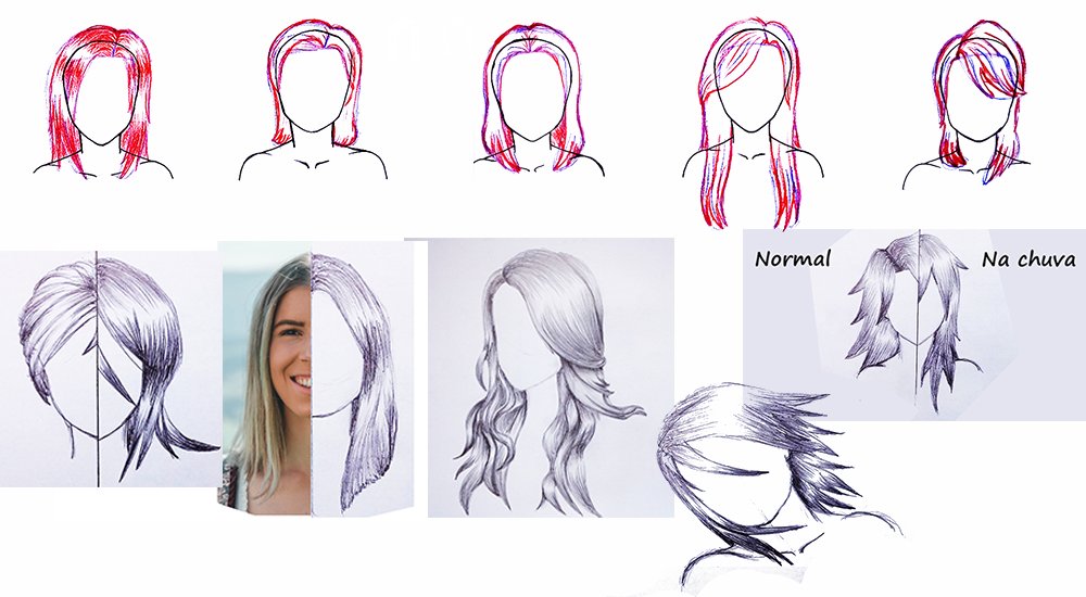Leo Desenhista on X: Tá querendo aprender como desenhar cabelo de Anime  feminino? Veja como nesse tutorial SIMPLES; clique no link 👉    / X