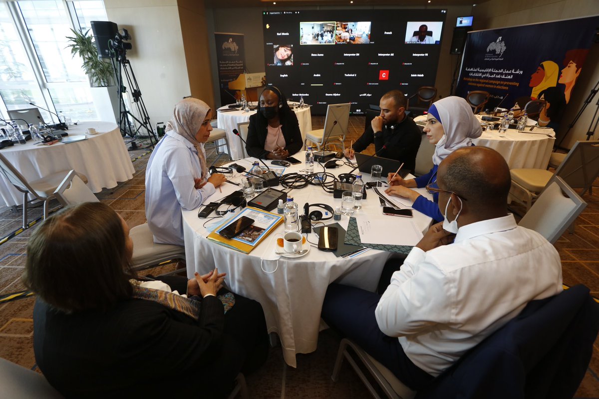voteArabStates's tweet photo. Ra’edat finds that 80% of female MPs in Arab States faced violence and harassment as @UNDPArabStates partners w @arabembs on preventing violence against women in elections together with @UNDPPA @unwomenarabic @Int_IDEA 
#VAWE #womenleaders https://t.co/WXD6HP0G1P