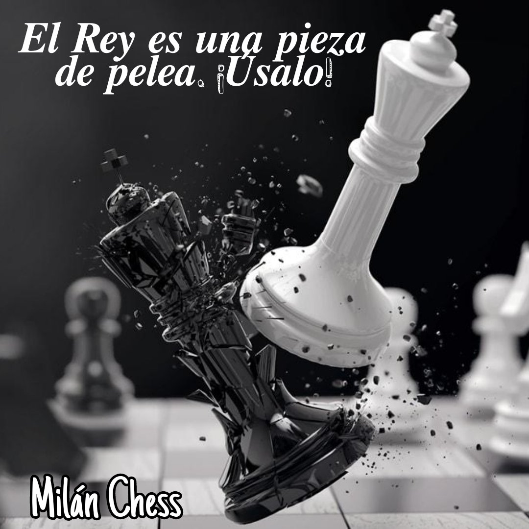 ChessMilan's tweet photo. Frase del día ♟️
𝑬𝒍 𝑹𝒆𝒚 𝒆𝒔 𝒖𝒏𝒂 𝒑𝒊𝒆𝒛𝒂 𝒅𝒆 𝒑𝒆𝒍𝒆𝒂. ¡𝑼́𝒔𝒂𝒍𝒐!

#FraseDelDia
#AjedrezUnaPasion
#AprendeAjedrezDesdeCero
#AjedrezParaTodos
#MilanChess 
#SuscribeteANuestroCanal https://t.co/i7WKP3f0Ka