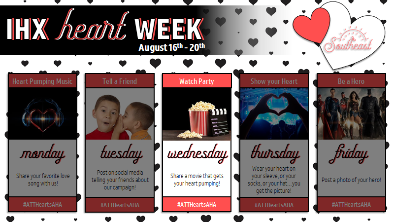 We won't let go Jack... share a movie that gets your heart pumping or one that gives you all the feels 💖

Remember to use #ATTHeartsAHA &amp; #ATTEmployee and tag <a href="/SoutheastIHX/">Southeast Hustlers IHX 👑🔆</a>