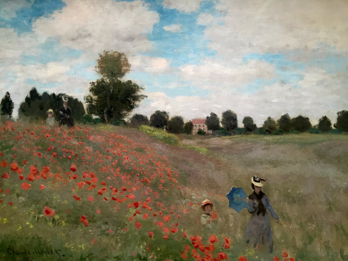 Wild Poppies, near Argenteuil, 1873 #claudemonet #impressionism