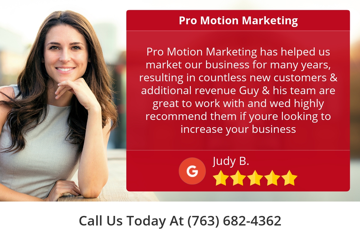 ProMotionMktg's tweet image. 5 Star: Judy B. &quot;Pro Motion Marketing has helped us market our business for many years, resulting in countless...&quot; bit.ly/2IP2jAq