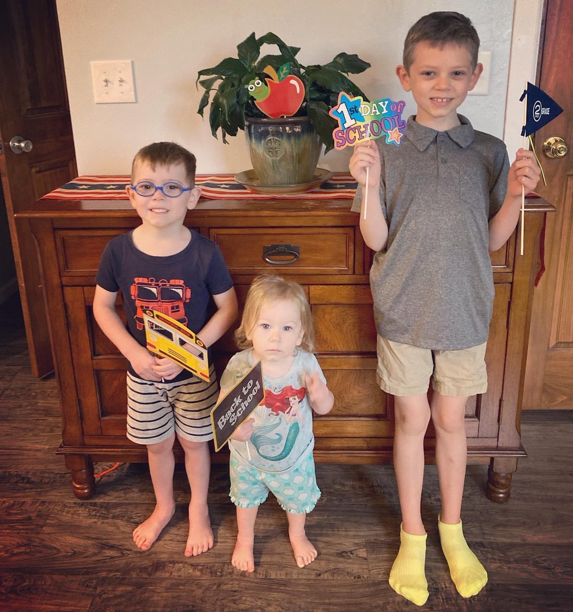jsunkle's tweet photo. Have a great first day of school Will! I hope you have a rocking first day! @WhitneyElement1 #scsmustangs https://t.co/GfXtAMJWlc
