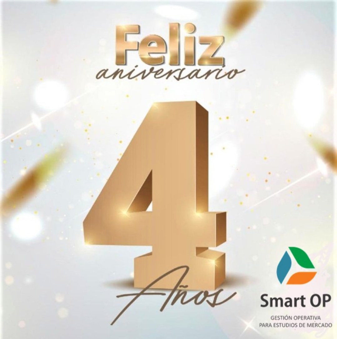 smartop_latam's tweet image. Estamos de Aniversario, un año más de crecimiento profesional con un buen equipo humano, nuevos retos se presentan para seguir creciendo, a seguir adelante. Gracias por confiar en Smart OP.!! 
#SmartManagementOP #SmartOP #mercado #estudio  #clientes #imagen #satisfaccion