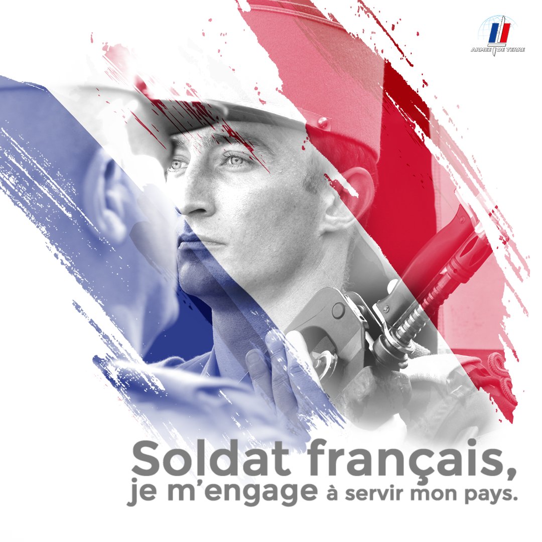 armeedeTerre's tweet photo. #MonCodeDHonneur 1/10 🇫🇷 Que vous inspire le premier article du Code d'honneur du soldat français ?
"Soldat français, je m’engage à servir mon pays."
Retrouvez tous les détails ici 👉https://t.co/EUtSei0JpX
#NotreDéfense #CohésionDéfense https://t.co/fuJDXOaAWM