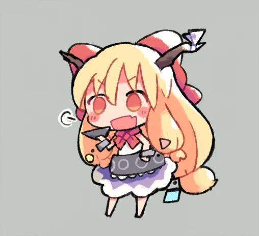 昔の絵を見てると萃香を描きたくなる。ので描き 