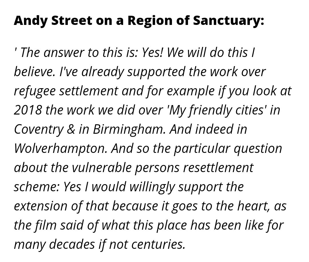 Birmingham Citizens (@bham_citizens) on Twitter photo Good morning <a href="/andy4wm/">Andy Street</a>, thanks for backing the West Mids as a 'Region of Sanctuary' at #WMElects21. We look forward to our planned meeting soon. Ahead of it we await your statement on last night's announcement as civil society leaders are ready to work w/ the <a href="/WestMids_CA/">West Midlands Combined Authority</a> on this. Good morning <a href="/andy4wm/">Andy Street</a>, thanks for backing the West Mids as a 'Region of Sanctuary' at #WMElects21. We look forward to our planned meeting soon. Ahead of it we await your statement on last night's announcement as civil society leaders are ready to work w/ the <a href="/WestMids_CA/">West Midlands Combined Authority</a> on this.