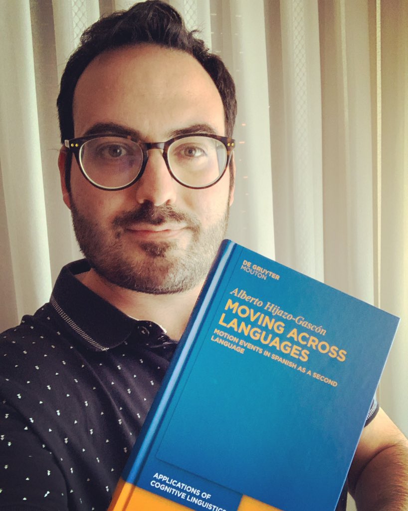 AlberHache's tweet photo. After a very long journey and a lot of work... I can finally hold my book! Thanks to all of you who helped me in the process and bore with me! #cognitivelinguistics #motionevents #SLA https://t.co/JPphwa8VAt https://t.co/fmUFd1Lcgz
