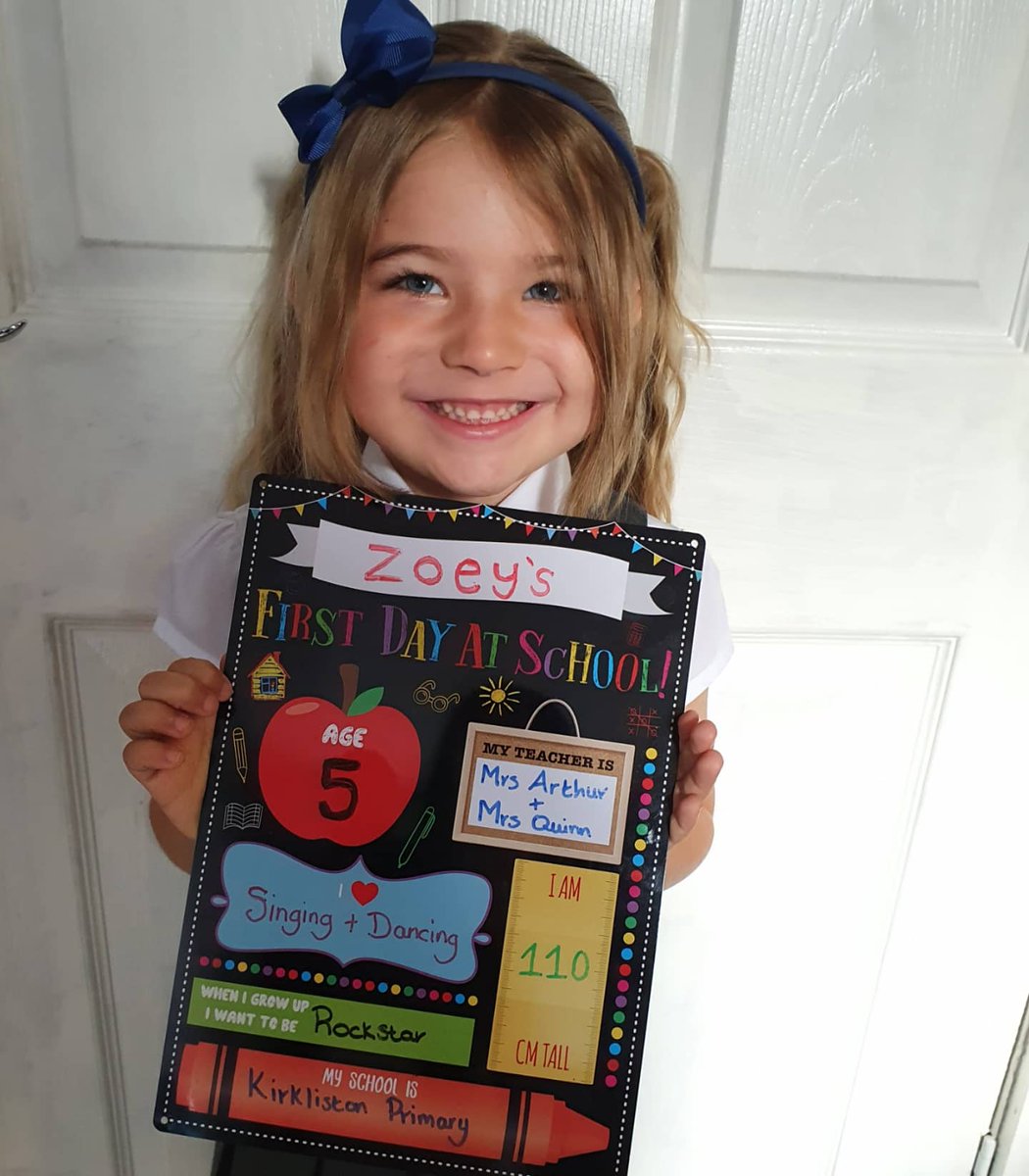 SarahFullerto15's tweet photo. @MrsChan23461968 @Miss_Cam99 @Catheri02046450 @KirklistonNS 
Zoey bounced into school with a huge smile on her face. Thank you ladies for giving her the best head start ❤ https://t.co/tMtsZGsKBQ