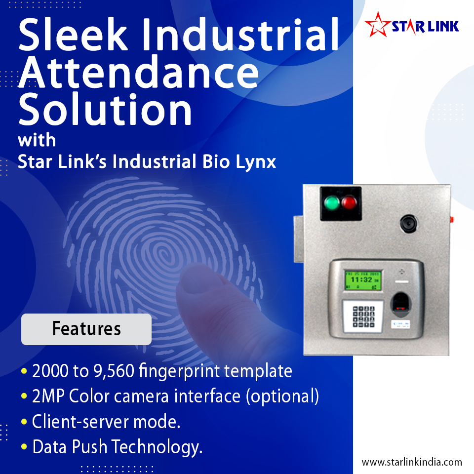 starlinkindia's tweet image. So, how do you envision your Industrial Bio Lynx?

Learn more: starlinkindia.com 

#industrialbiolynx #starlinkindia #datapushtechnology #attendancemanagement #management #biometrics #biometric #hr #makeinindia #tweet