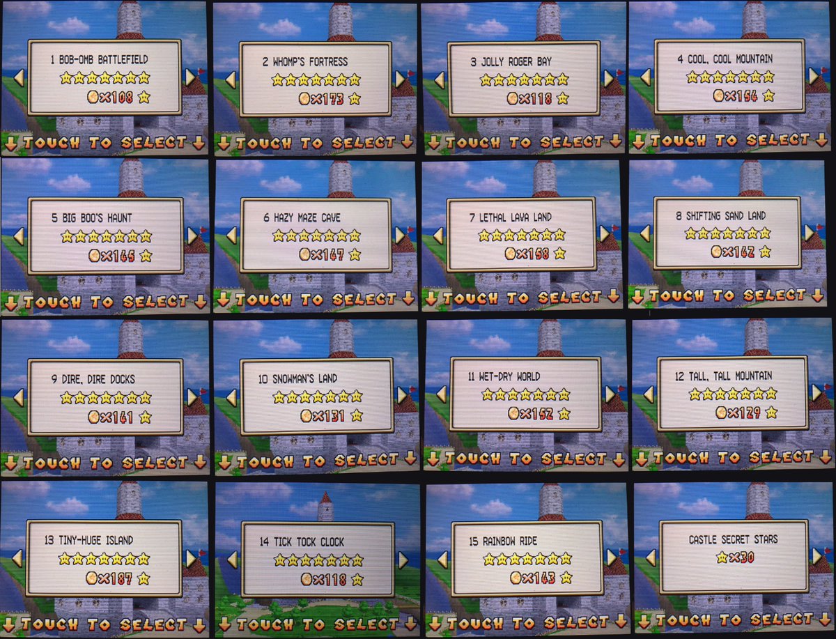 Super Mario 64 DS another game I played for the first time also in 2008, I had it in the R4 flashcard for my Nintendo DS Lite, a few years later I bought the original game and then completed it :3

#SuperMario64DS #NintendoDS