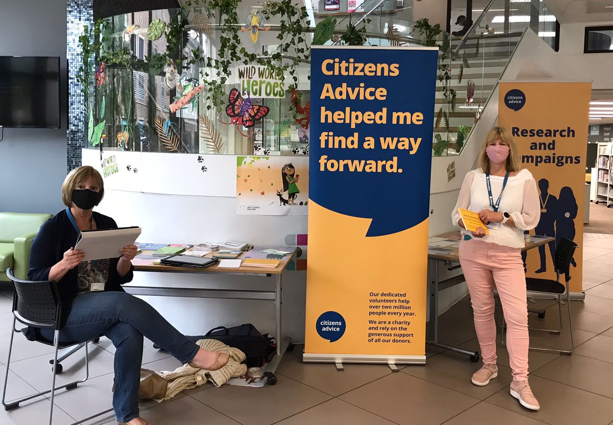ExeterCAB's tweet photo. We are out and about this morning @ExeterLibrary , why not drop by and find out more about Citizens Advice! 👍
#AdviceAugust #Exeter https://t.co/Kl5NYUCSNv
