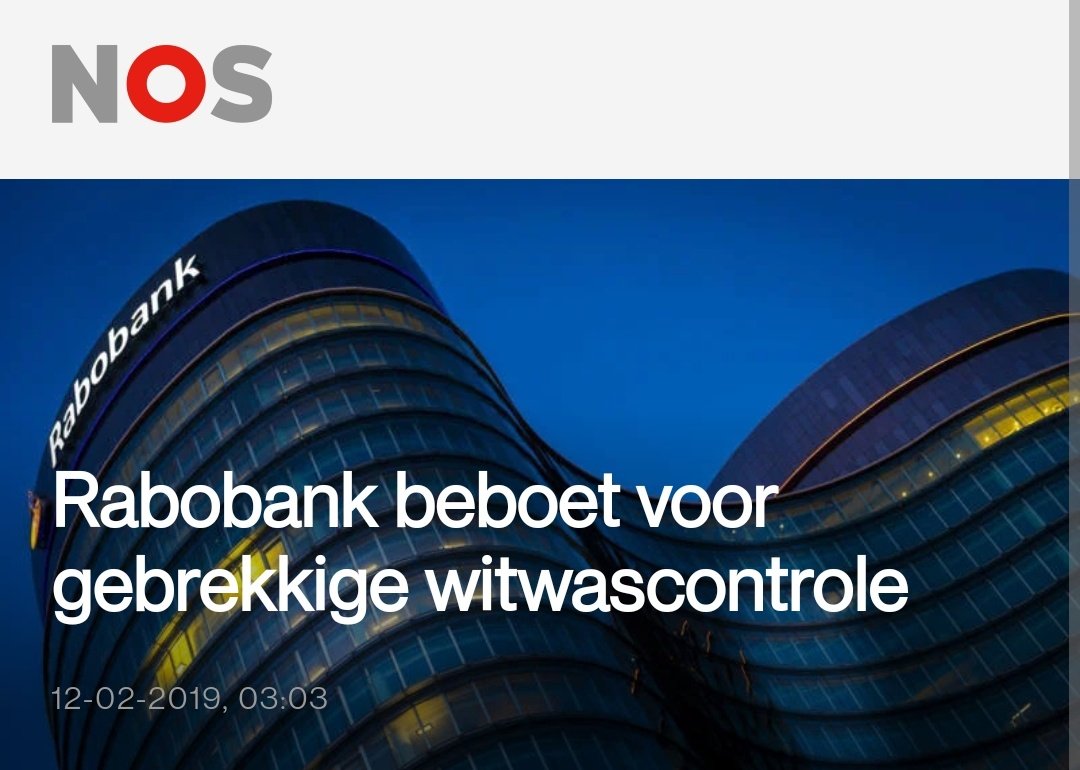 "Rabobank faciliteert geen initiatieven die actief complottheorieën en andere bewezen desinformatie verspreiden"

Ook Rabobank: