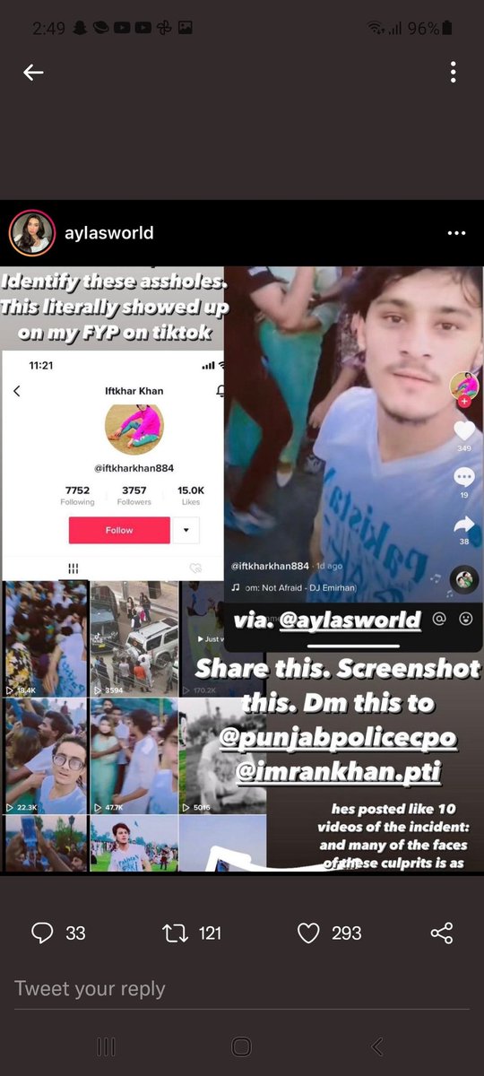 hamzaab16242214's tweet photo. 400 Mens Are watching No one protects her 🤏 Shame On us😞 Jahaliat Is On it's peek🙂#ayesha #minarepakistan #400men #400_are_dogs #lahoreincident https://t.co/uzgBaYIux4