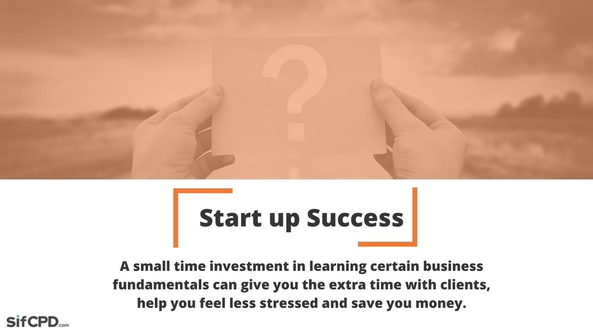 Our 'Start up Success' course is a step by step personalised programme, tailored for the industry and specifically focussed on the challenges you are facing right now.

sifcpd.com/p/start-up-suc…