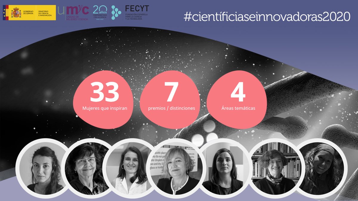 La plataforma #CientíficasEInnovadoras reúne a mujeres referentes de la I+D+I, reconocidas nacional e internacionalmente.

👩‍🔬Busca visibilizar su importante labor científico-técnica e inspirar a las nuevas generaciones.

👩‍💻Se actualizará anualmente.

➡️bit.ly/3tNpXGc