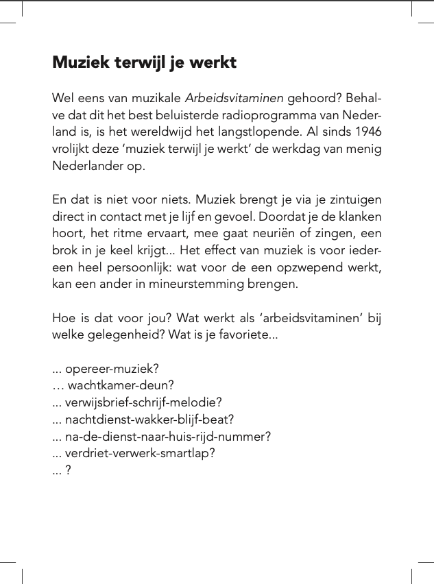 Dit weekend een nieuwe vraag van #doktersdialogen in de #scheurkalender van <a href="/compendiumgnk/">Compendium Geneeskunde</a>: 

Welke carnavalskraker brengt jou meteen in de juiste werkstemming?