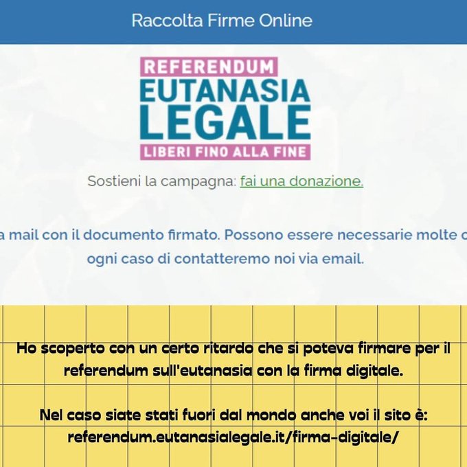 Chiedo scusa, sono stato fuori dal mondo ed ho scoperto solo ieri che era possibile firmare on line la<a href="/tag/miyazaki"class="tags"><span>#miyazaki</span></a><a href="/tag/porcorosso"class="tags"><span>#porcorosso</span></a>