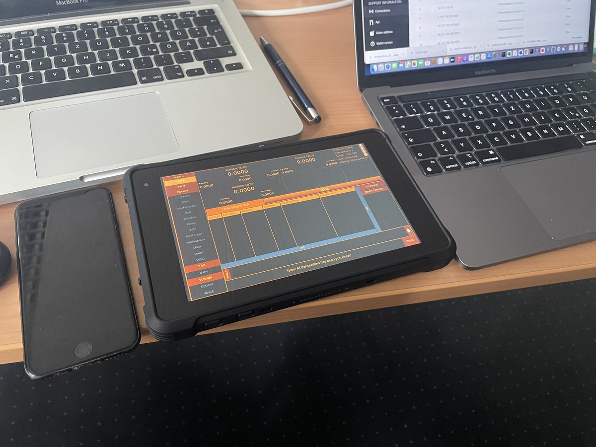 teloscoin's tweet photo. GAIA CryptoPAD arrived .. now waiting for the #CryptoMages update for the #Transcendence Dashboard #nft #altcoins #telos #xbtx #mining #pos manage / mine, #stake nft and #crypto on the go. Worldwide lte flat optional (205+ countries supported). https://t.co/WthMWAEtWT