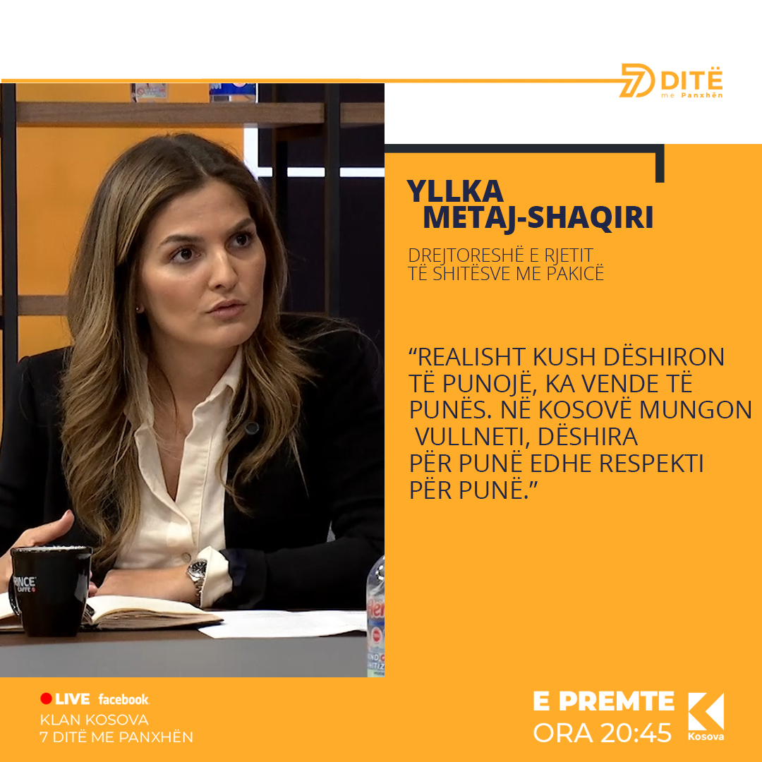 7dite_'s tweet photo. Yllka Metaj-Shaqiri për punësimin në #Kosovo. https://t.co/51WdHqgXDn