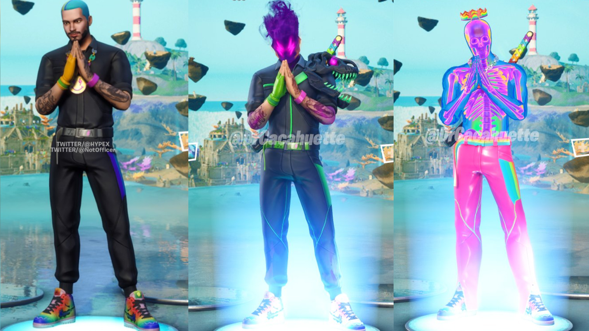 Hypex On Twitter Here Are All The J Balvin Icon Skin Variants In One Image 2 Images To The Left Are By Drcacahuette So Thanks To Him Https T Co Pno3lficyw