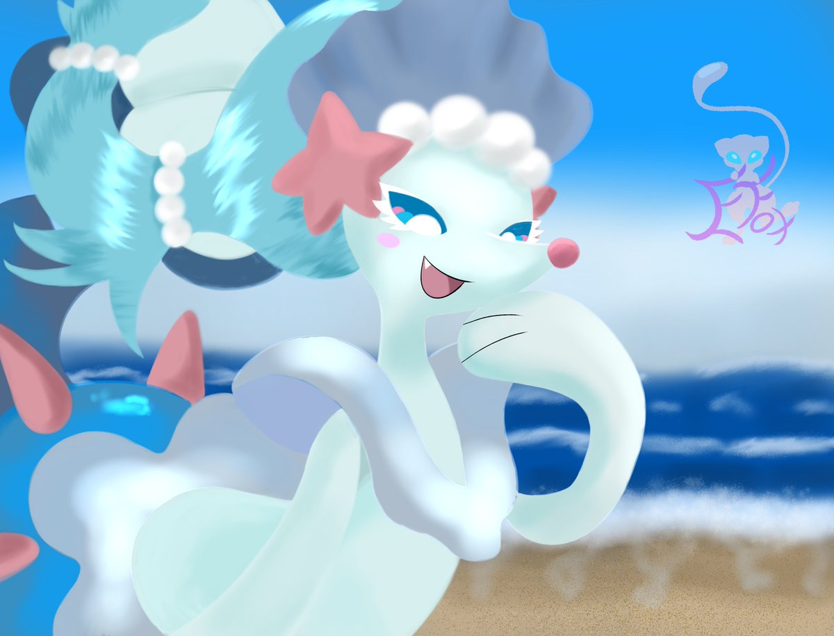 Lovely Primarina!Another experimental art piece that I'm really proud ...