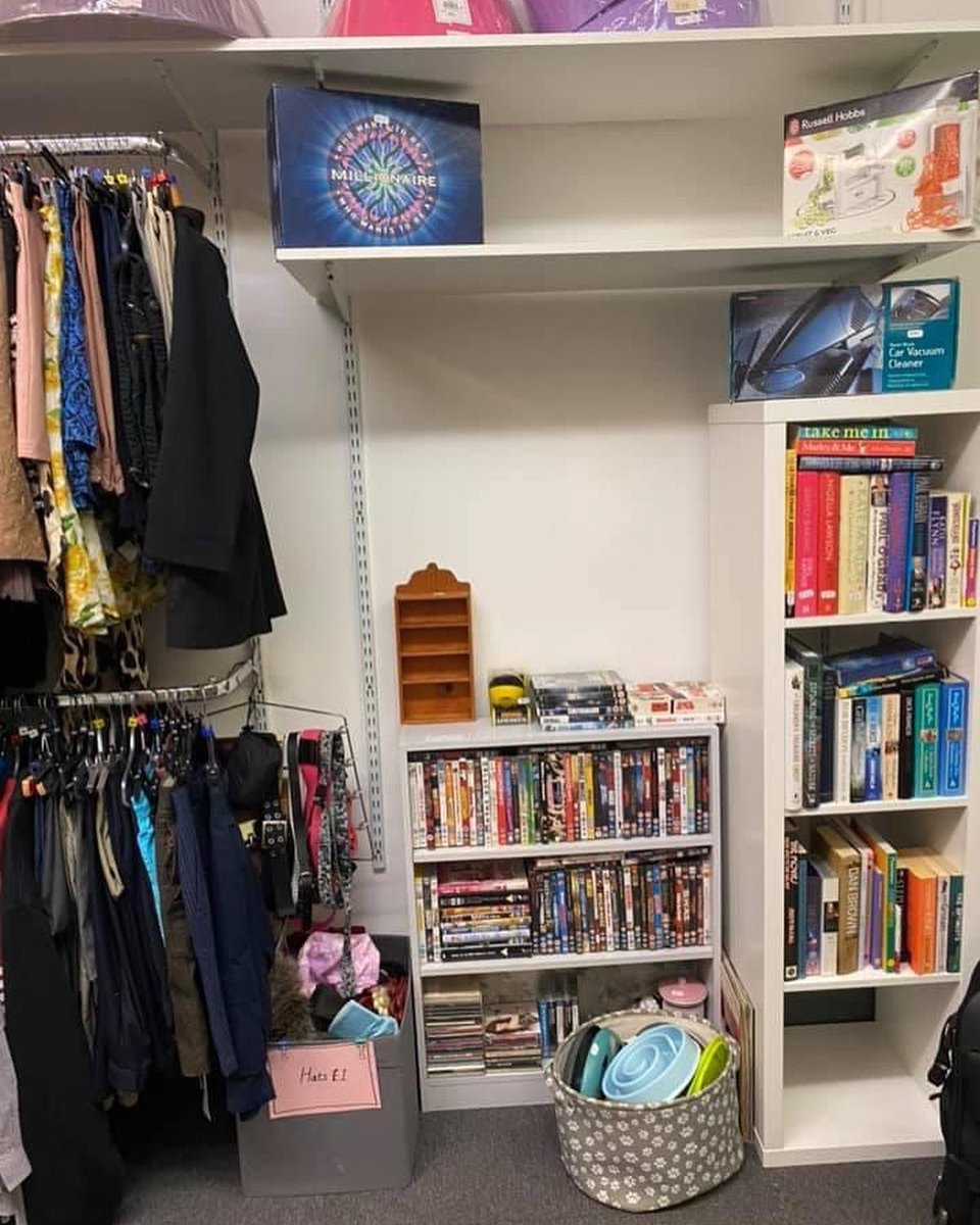 Hallswood's tweet photo. This also allows space for the making of Tombola prizes which we take to all our events.
The size of the shop is smaller but as they say great things come in small packages. 
It has had a complete restock with lots of amazing bargains. https://t.co/lCUSVYWfMy