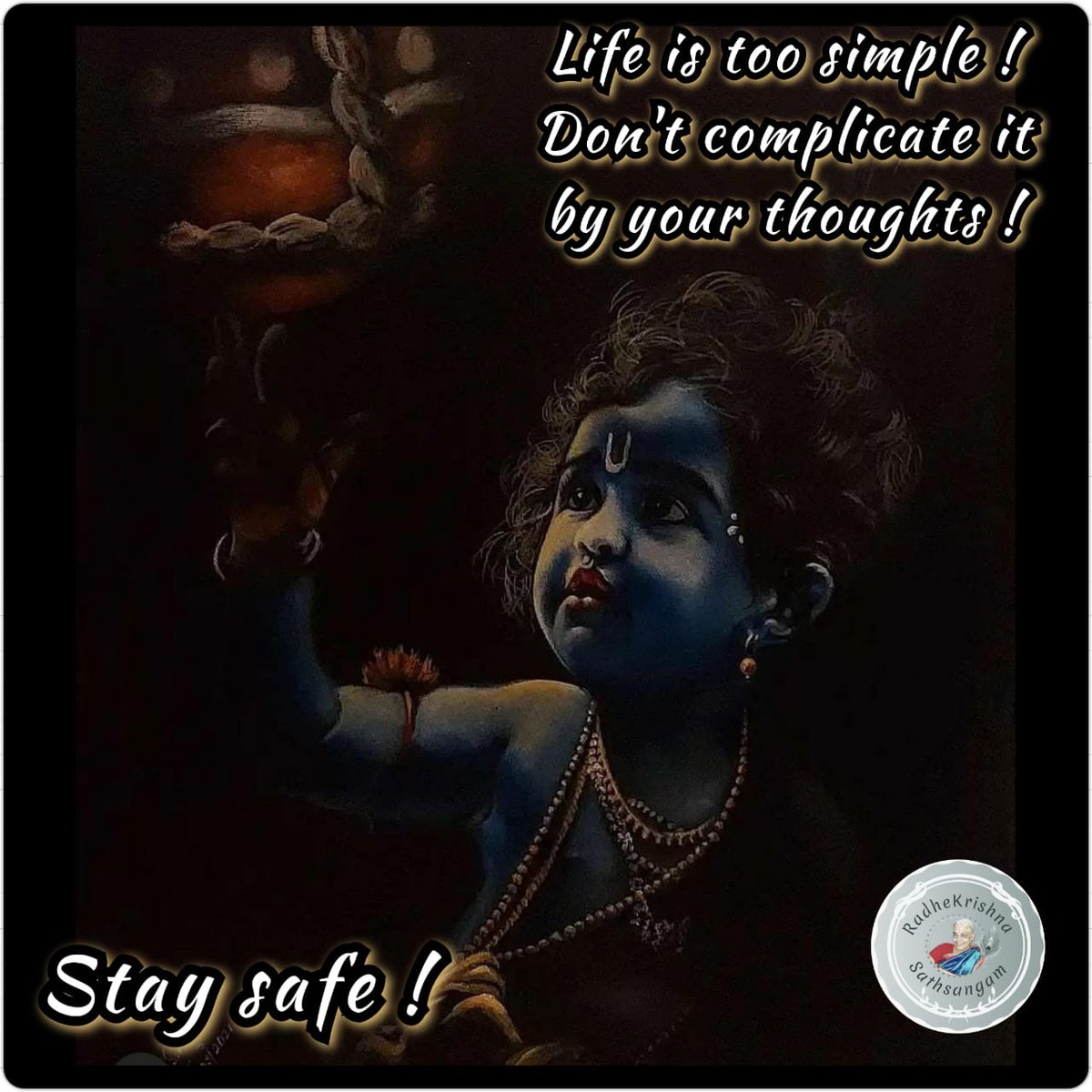 krishnananban55's tweet photo. கிருஷ்ணா, என் மனதில் பல எண்ணங்கள் தோன்றுகிறது.  பயமும் கோபமும் வந்து விடுகிறது 😢
எண்ணங்களால் பிரச்சனை இல்லை. அதில் மூழ்காமல் கடந்து செல். முட��யவில்லை என்றால் அவ்வெண்ணங்கள் தோன்றும் போது என் நாமத்தை கூறு. நான் பார்த்து கொள்கிறேன். வாழ்க்கை அழகானது. எண்ணங்களால் சிக்கலாகி கொள்ளாதே https://t.co/lM0yEYP68X