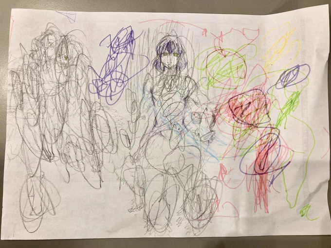 そしてこうなる🎨✨
ほぼ黒塗り😂 