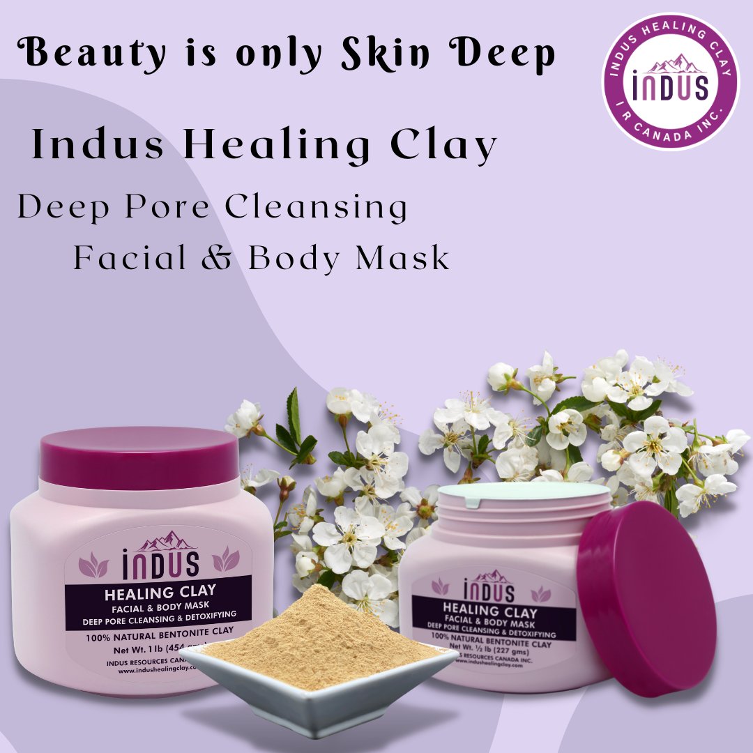 Deep Pore Cleansing ~ Facial &amp; Body Mask ~ Indus Healing Clay #indushealingclay #indusclay