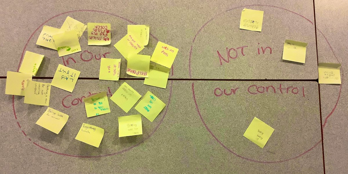 MrsSophieMcCabe's tweet photo. Talking about the #CirclesOfControl, our worries about the upcoming year and strategies we can use to help us in life and at school. #nurture #mentalhealth #article28 #prideindennyhigh #wellbeing https://t.co/4SgcZrsR7U