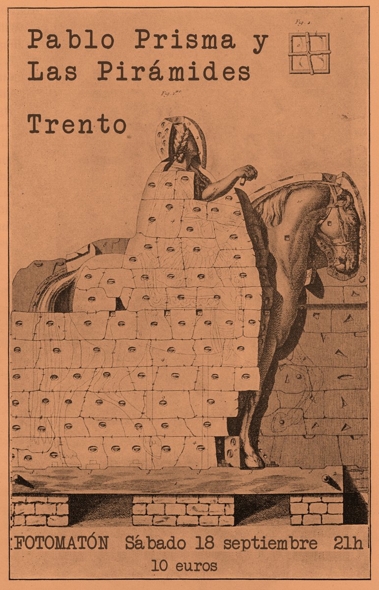 pppiramides's tweet photo. Poco a poco se aproxima el otoño y se prevén algunos conciertos. De momento tocamos con Trento en Madrid, el sábado 18 de septiembre en el Fotomatón. https://t.co/4q6GlWRAPy