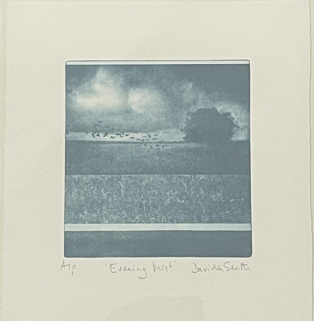 ryeartists's tweet photo. wonderful hand finished etchings by Davida Smith in our gallery today - limited edition available framed and unframed - ethereal, misty, calm. #ryeartists #davidasmith #printmaking #etching #limitededition #handfinished https://t.co/WNFZm61XCG