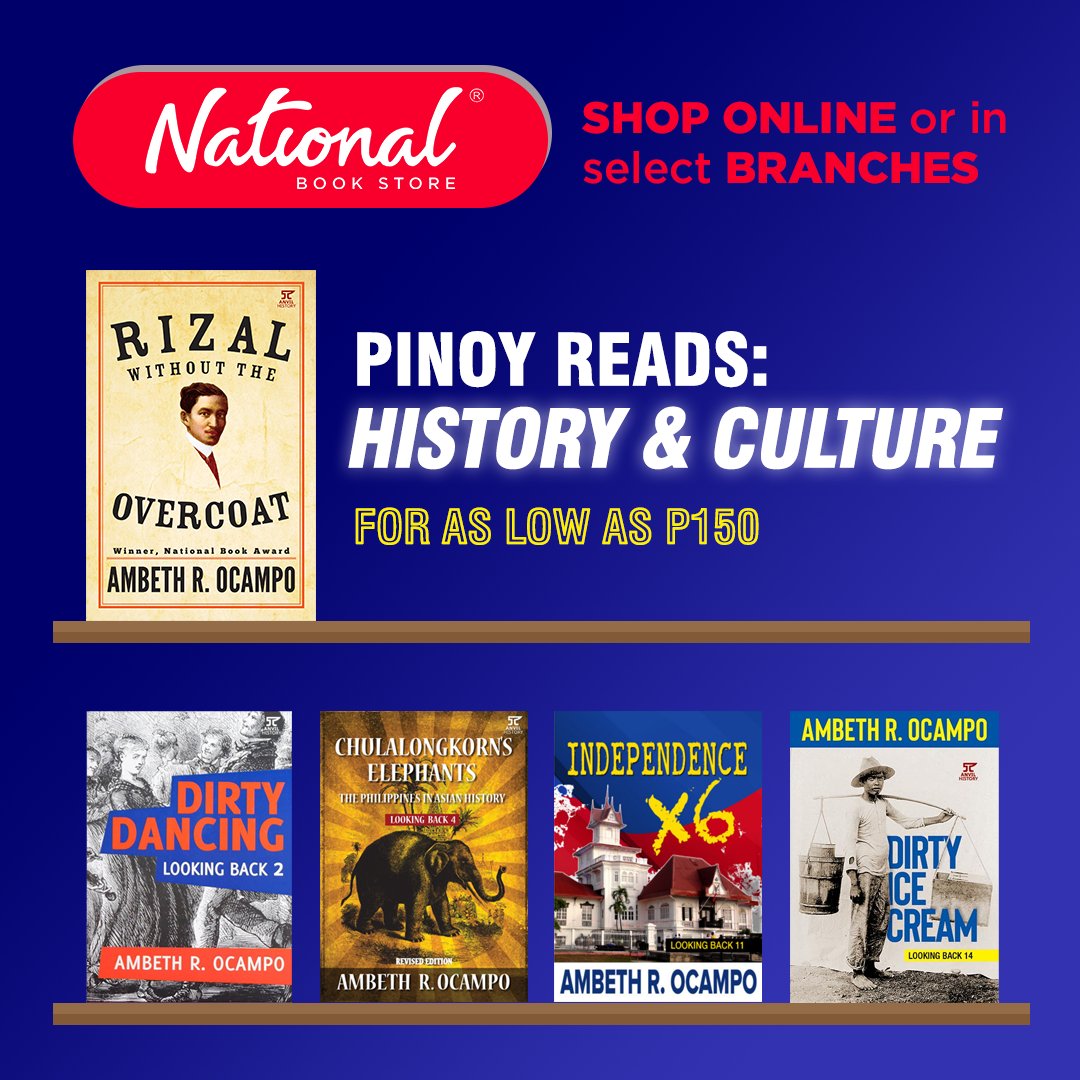 nbsalert's tweet photo. #AmbethOcampo's books are filled with insights, lessons, and stories from Philippine history.
Shop from home:
📱Text to Order - https://t.co/r9JzrZAt3c
📱Order from Best Deals Groups - https://t.co/4v0vKuR7sn
#LookingBack #PinoyReads #NBSbookstagram https://t.co/SlR4OH5jfi