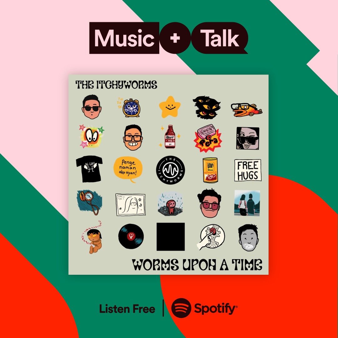theitchyworms's tweet photo. To further celebrate our 25th Anniversary, The Worms Upon A Time show is now up on @Spotify as a part of their brand new Music+Talk feature! We talk with Wincy Ong throughout the series, delving into how our discography came to be.
https://t.co/vnxYNDVu1F
#WUAT
#ENAMA
#IWXXV https://t.co/XZW3wymN4D