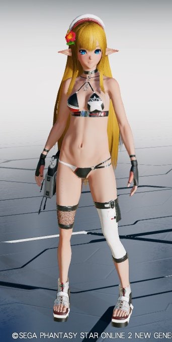 もう一個の方も露出度は高いけど水着なので健全さしかないですね 