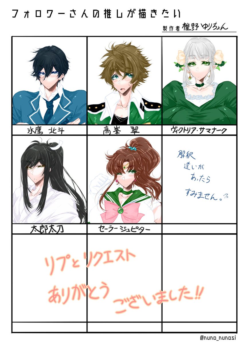 椎野ゆりちょん Skeb兼pixivリクエスト募集中 V Twitter みなさん去年の今頃はどんな絵描いてましたか