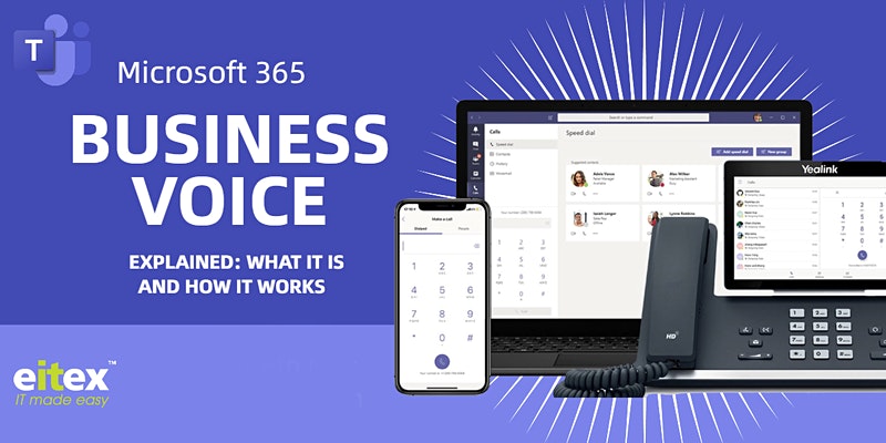 Microsoft 365 Business Voice Explained: What It Is and How It Works. 19th August 9.30 am. Want to learn more? Register here: eventbrite.co.uk/e/microsoft-36… #microsoft #business #microsoftteams