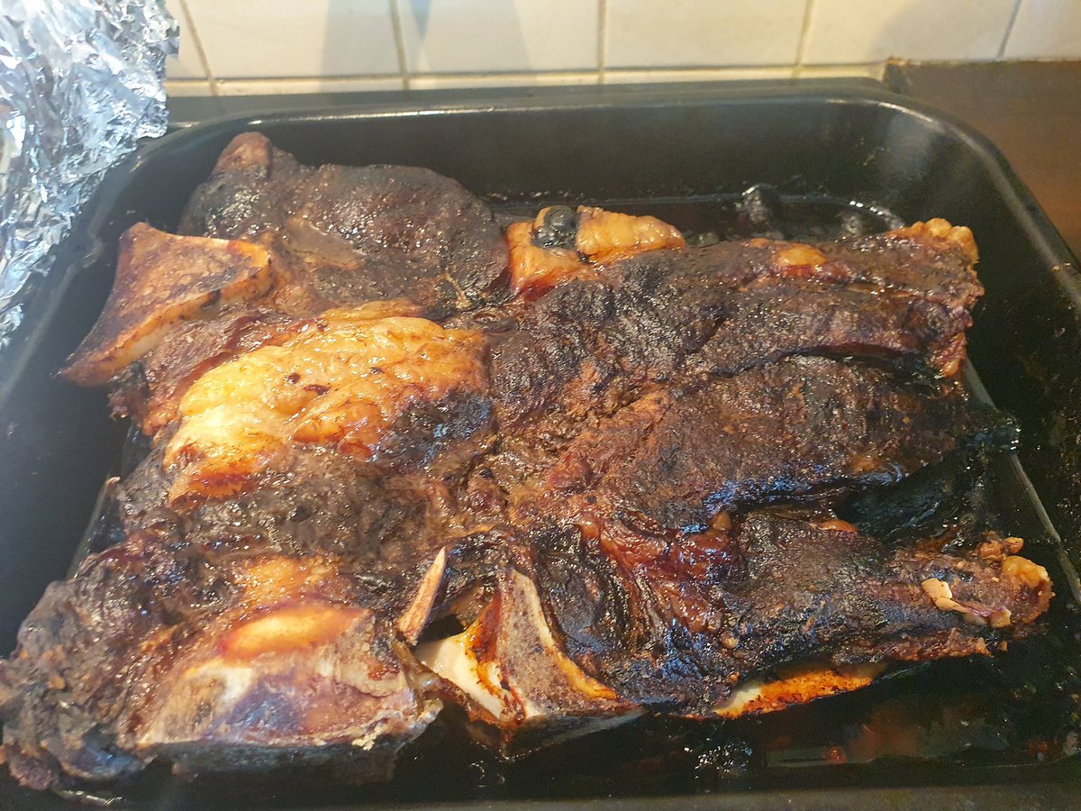 millstreetmom's tweet photo. It's #WagyuWednesday. Big chunk of @freezincow wagyu, slow cooked in its own juices for 5hrs. #nothingadded #meltinthemouth #homegrown #farmtofork #supportlocal #shoplocal https://t.co/jr7jEotLNk