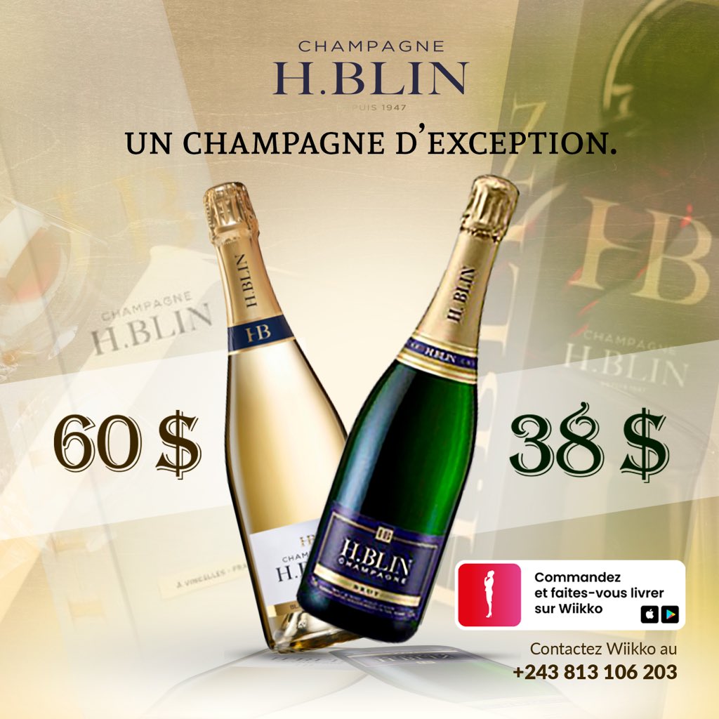 Wiikkoltd's tweet photo. Un Champagne d’exception et à bon prix, livré chez vous. Pas mal comme plan, n’est-ce pas? Champagne H.Blin #wiikko #champagne #goodlife https://t.co/ZAxbG9XZkg