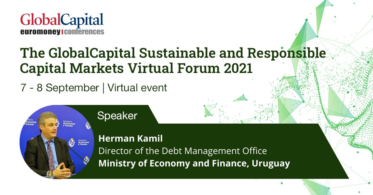We are delighted to be joined by Herman Kamil, Director of the Debt Management Office at the Ministry of Economy and Finance, Uruguay, who is taking part in #SRIVirtual 2021.

Click the link below to find out more.

events.euromoney.com/event/3ad61970…