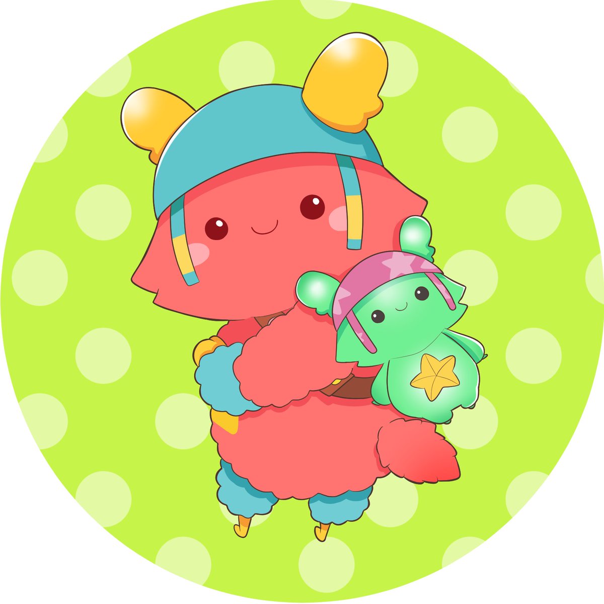 🏖フリーアイコン🏖 ガフちゃんとガッフィースタッフィーちゃんです