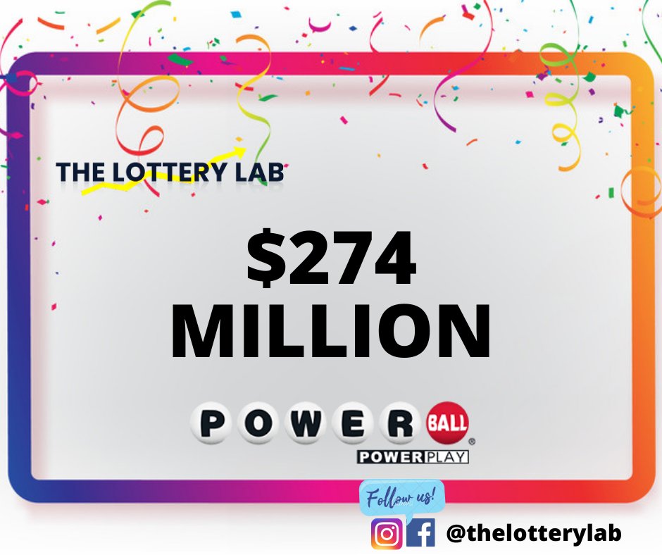Have you thought about which numbers to bet on for your next game? 
Yes? 
Well, the Powerball Jackpot is soaring high at $274 Million! 
Maybe this is your chance to grab the lottery jackpot coming your way! 
#Powerball #thelotterylab #lotto #jackpots #lotteryresults https://t.co/9ZizBx2oFv