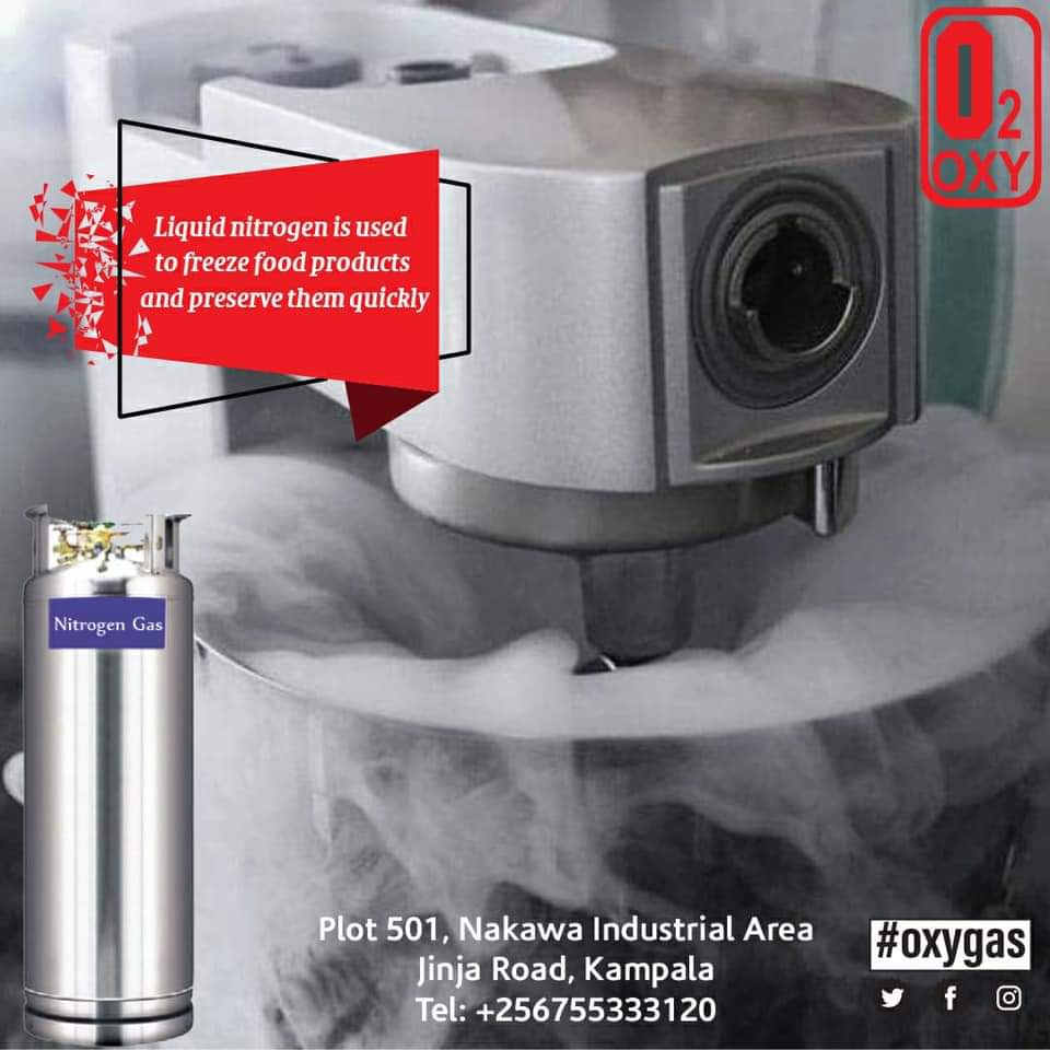 OxygasUg's tweet photo. Freezing with liquid nitrogen  is an effective way for food preservation. 

#liquidnitrogen #oxygas #nitrogen #foodpreservation #staysafe #staysafeUG #AlamGroupOfCompanies https://t.co/yfl7xpIH20