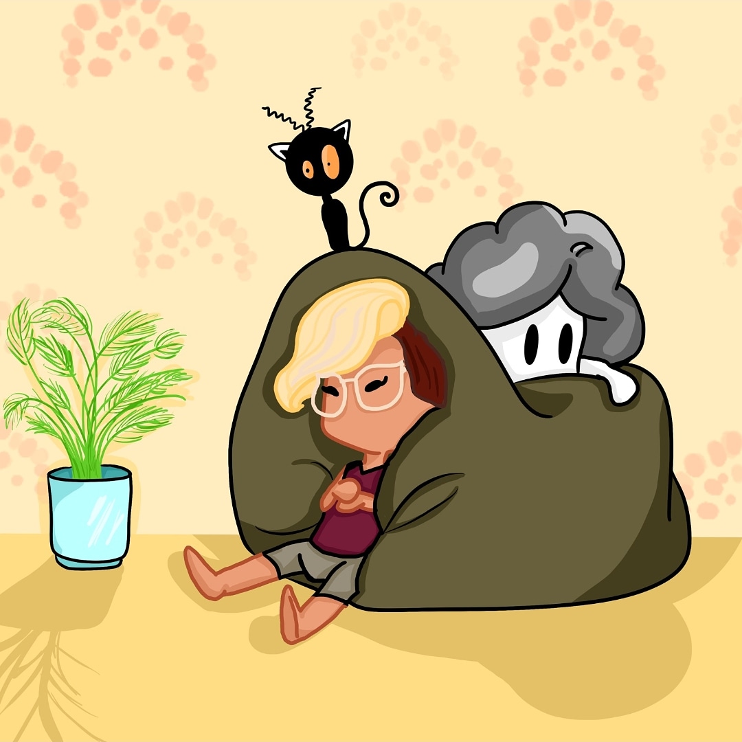 I've been looking at my old ınsta art and <a href="/readwithcindy/">Cindy (The Secret World of Briar Rose, June 2026)</a> look what I found, this was my first ever fanart 😭I feel like I want to do more, not me imagining chilling with my fave #booktouber
#booktwt #ArtistOnTwitter #arttwt #artmoots #artmutuals #sketch #sketchdump #fanart #Cat