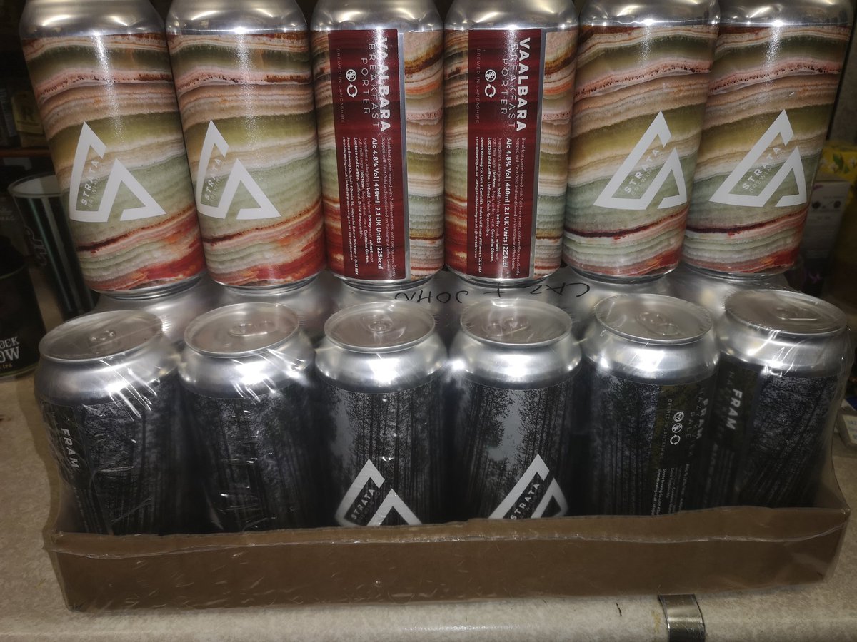 A pleasure to help <a href="/stratabrewco/">Strata Brewing Co</a> with shifting some of their remaining stock of cans. Might have to save couple of these as collectors items. Our loss is the Cayman Island's gain 😉