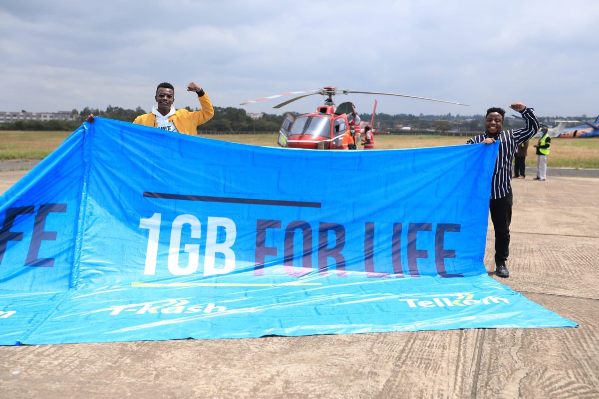 Telkom Kenya (@telkomkenya) on Twitter photo Spot the Chopper and Win! Take a picture of the Helicopter, post it tagging Telkom, with the hashtags #1GBForLife #ConnectedForLife. The best photo wins airtime worth KES 1000. Spot the Chopper and Win! Take a picture of the Helicopter, post it tagging Telkom, with the hashtags #1GBForLife #ConnectedForLife. The best photo wins airtime worth KES 1000.