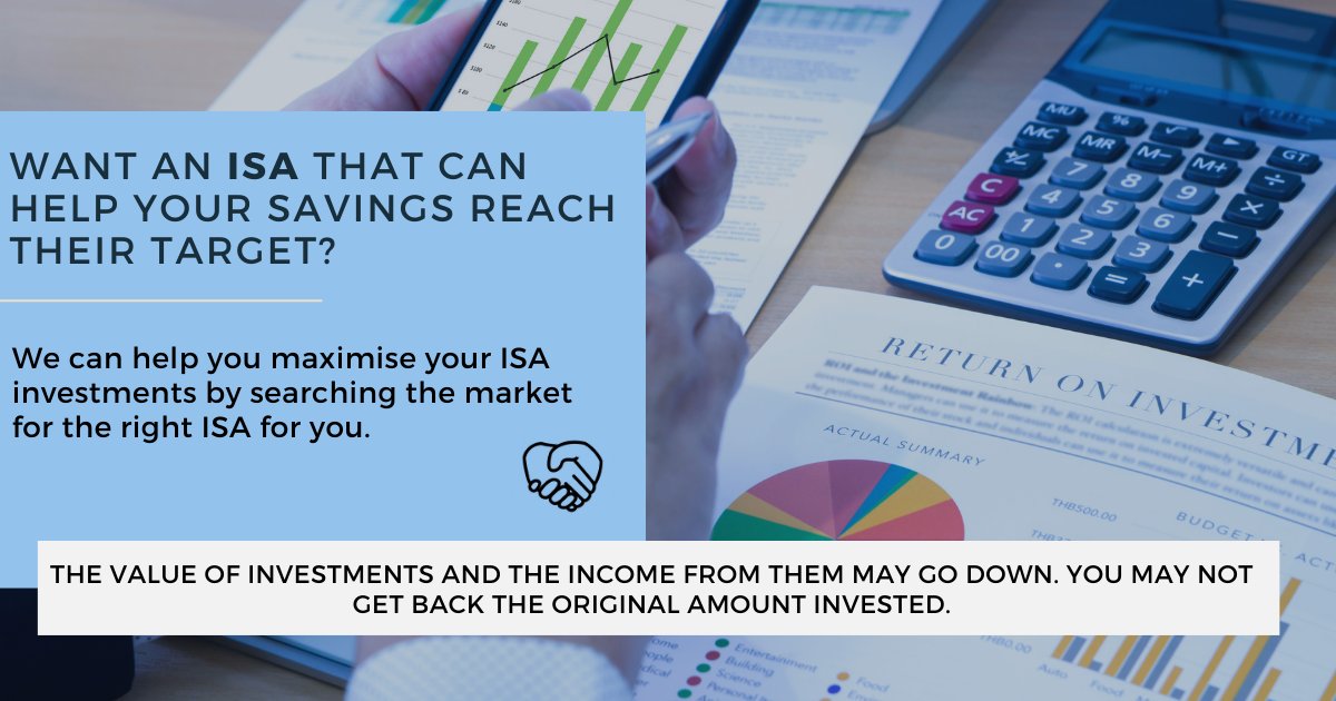 dmorrisonfmp's tweet image. Are you considering investing in an #ISA but unsure about the options?

Let one of our #IndependentFinancialAdvisers help.

We can search the market and recommend a tailored solution to meet your specific #investment needs.

#finance #advice #financialadvice #financialsupport